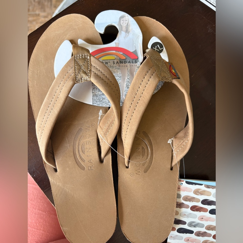 Rainbow wide strap sandals- XL (8.5-9.5)